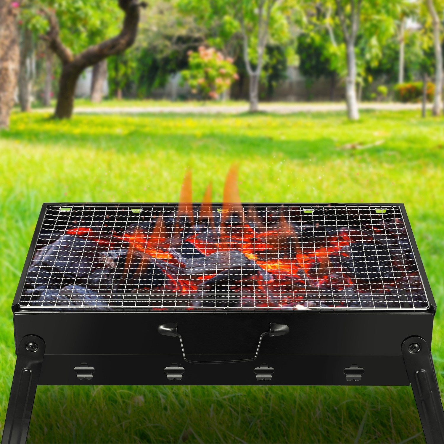 Portable BBQ Grill Foldable Charcoal Grill Camping Garden Outdoor Travel