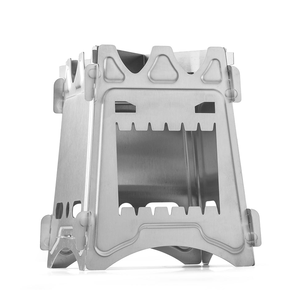 Outdoor Camping Folding Stainless Steel Wood Stove