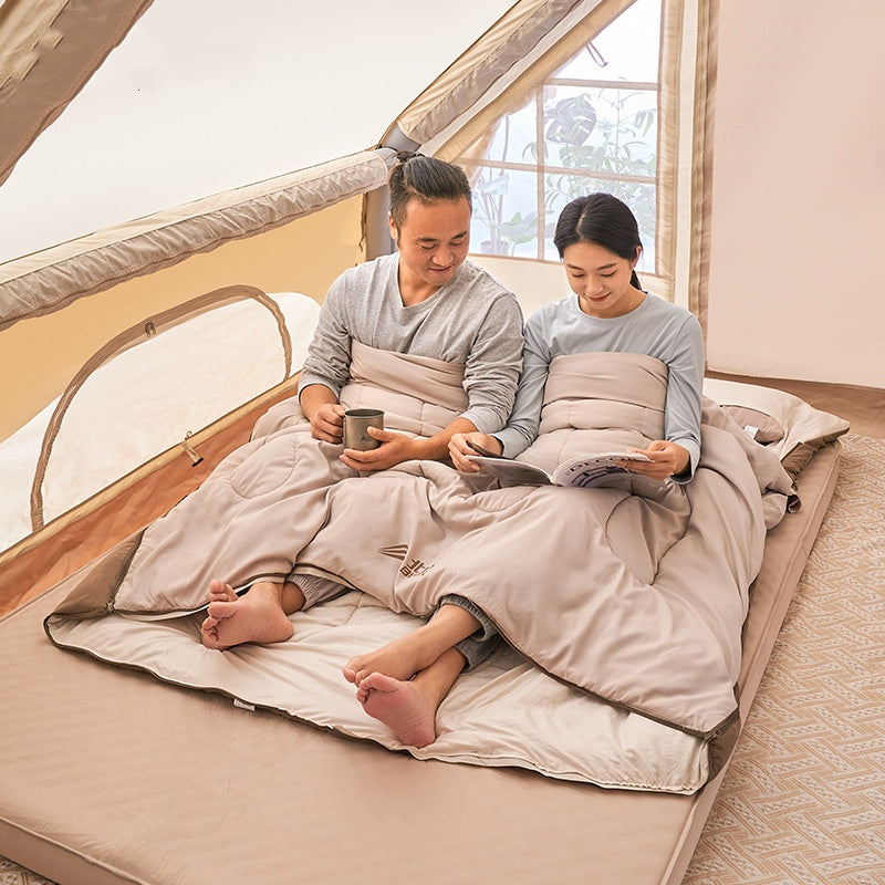 Double Sleeping Bag Outdoor Thickened Cold Protection Camping Sleeping Bag