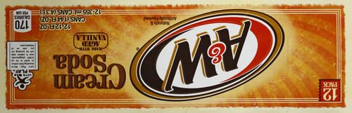 A&W Cream Soda, 12 Fl Oz Cans, 12 pack