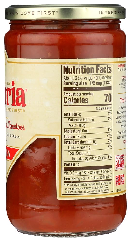 Victoria Marinara Sauce, 24 Ounce