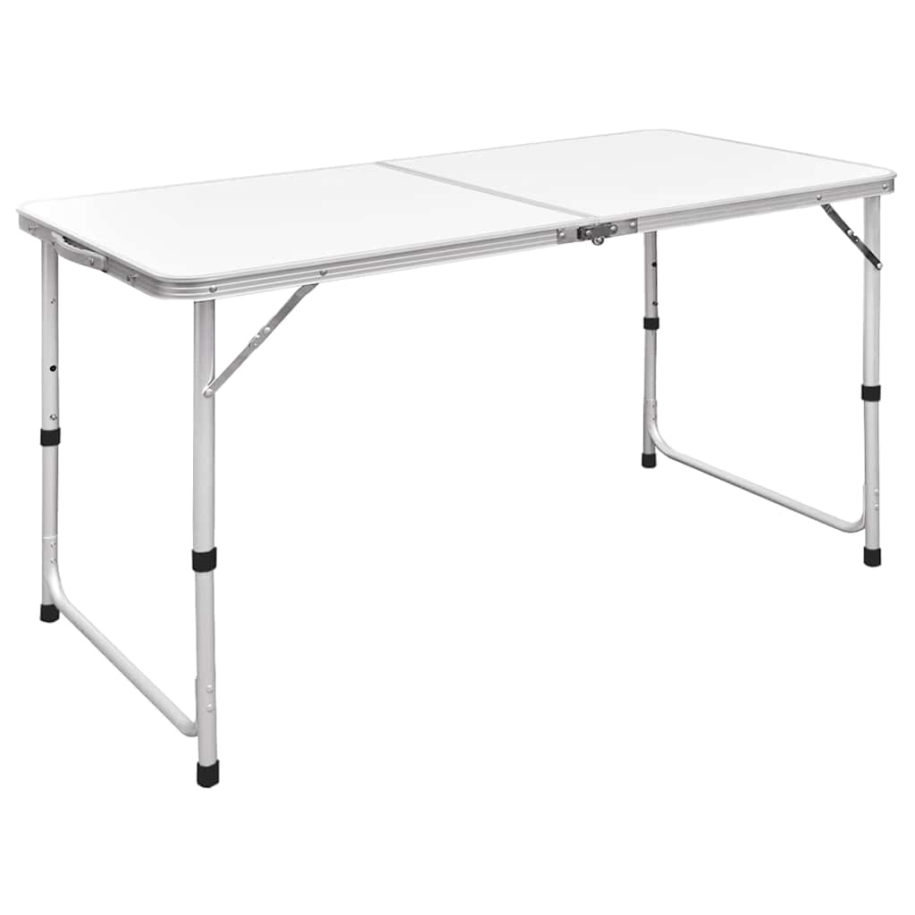 Folding Camping Table, Height Adjustable, Camping Table with 4
