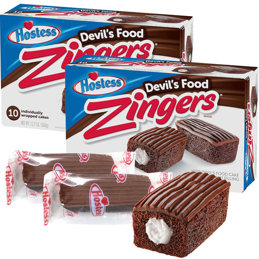 12.7oz Hostess Zingers Iced Vanilla Cake, 10 Piece (Pack of 2)