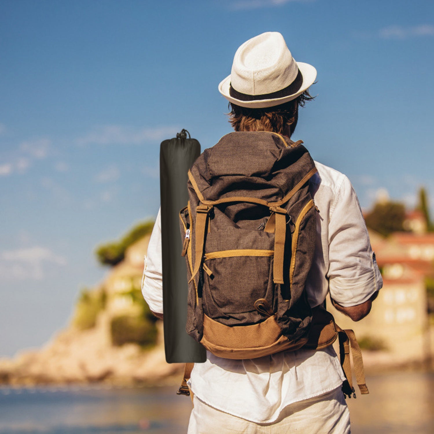 1Pc Foldable Camping Table Portable Picnic Table Lightweight Travel Desk With Cup Holder Carrying Bag