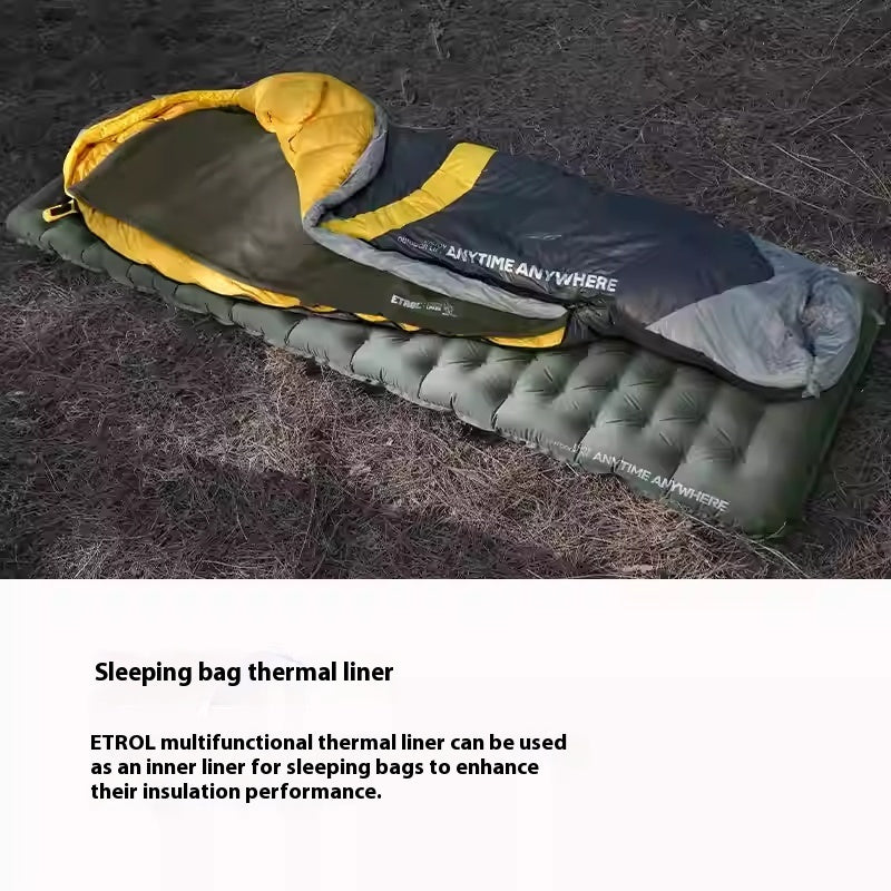 Multifunctional Thermal Blanket Outdoor Camping Sleeping Bag Single Wearable Cold-proof Cloak
