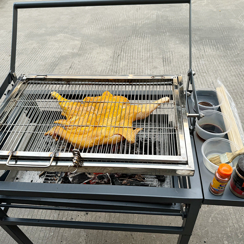 Flip BBQ Stove Courtyard Villa Charcoal