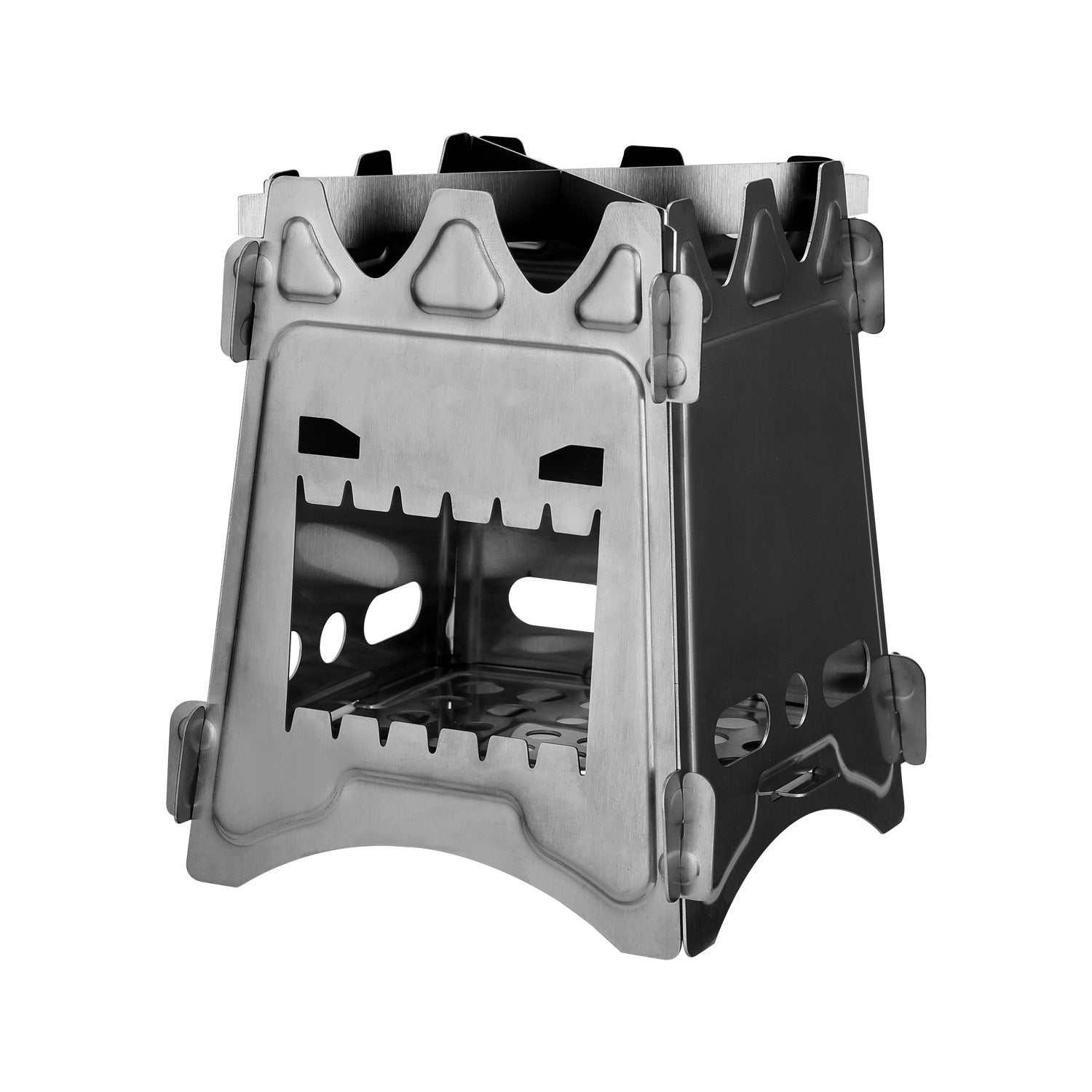 Camping Stove Stainless Steel Backpacking Stove Potable Wood Burning Stoves For Picnic BBQ Camp Hiking