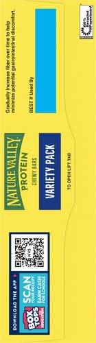 Nature Valley Chewy Protein Granola Bars, Peanut Butter Dark Chocolate, 10 Bars, 14.2 OZ