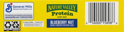 Nature Valley Chewy Protein Granola Bars, Peanut Butter Dark Chocolate, 10 Bars, 14.2 OZ