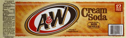 A&W Cream Soda, 12 Fl Oz Cans, 12 pack