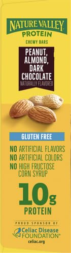 Nature Valley Chewy Protein Granola Bars, Peanut Butter Dark Chocolate, 10 Bars, 14.2 OZ