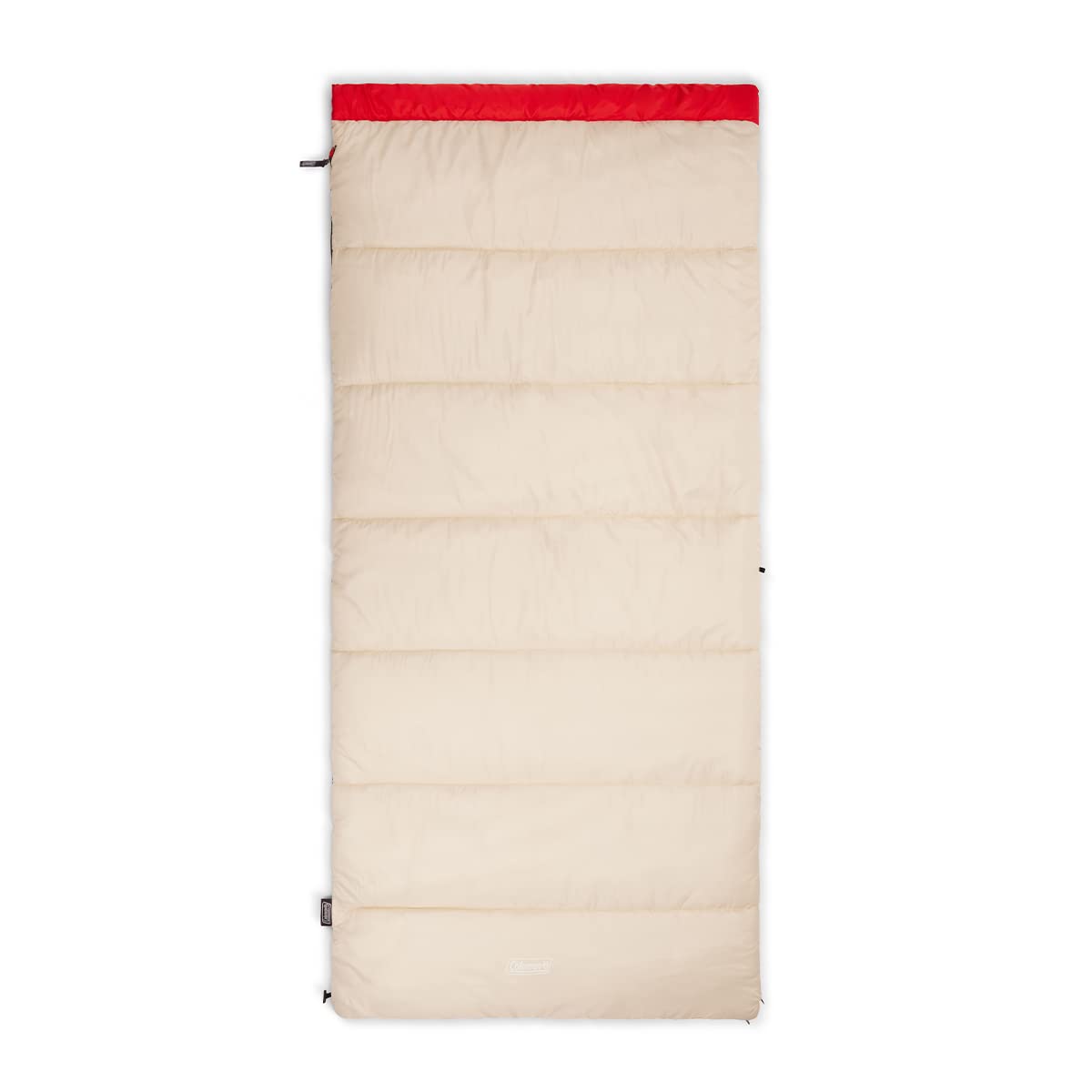 Coleman Flatlands 30/40/50°F Sleeping Bag, Made from 100% Recycled Material, Big & Tall Options, Cool-Weather Sleeping Bag for Camping, Sleepovers, Guests & More