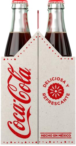 Coke de Mexico Glass Bottles, 12 Fl Oz (Pack of 4)