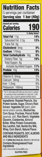 Nature Valley Chewy Protein Granola Bars, Peanut Butter Dark Chocolate, 10 Bars, 14.2 OZ