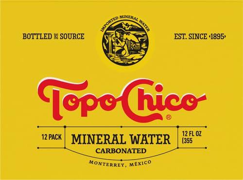 Topo Chico Mineral Water (Glass), 6.5-Ounce (Pack of 20)