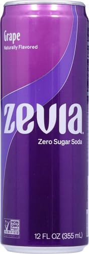 Zevia Zero Sugar Soda, Cream Soda, 12 Ounce Cans (Pack of 12)