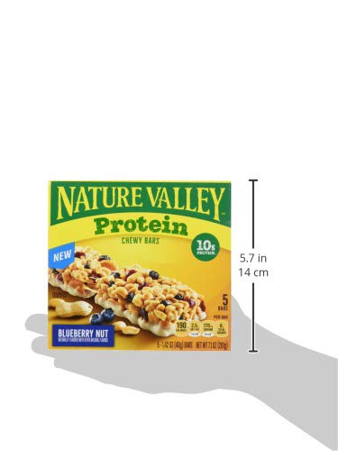 Nature Valley Chewy Protein Granola Bars, Peanut Butter Dark Chocolate, 10 Bars, 14.2 OZ
