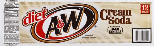 A&W Diet Cream Soda, 12 Fl Oz (pack of 12)