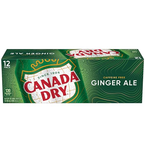 Canada Dry Zero Sugar Ginger Ale Soda, 12 fl oz cans, 12 pack