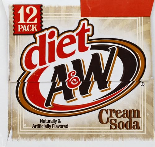 A&W Diet Cream Soda, 12 Fl Oz (pack of 12)
