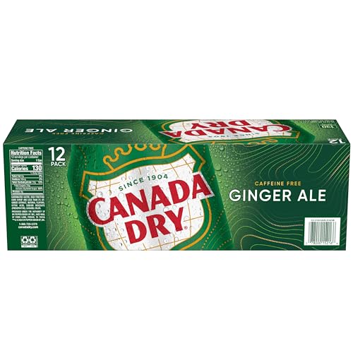 Canada Dry Zero Sugar Ginger Ale Soda, 12 fl oz cans, 12 pack