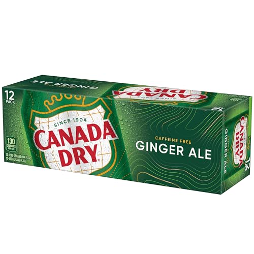 Canada Dry Zero Sugar Ginger Ale Soda, 12 fl oz cans, 12 pack
