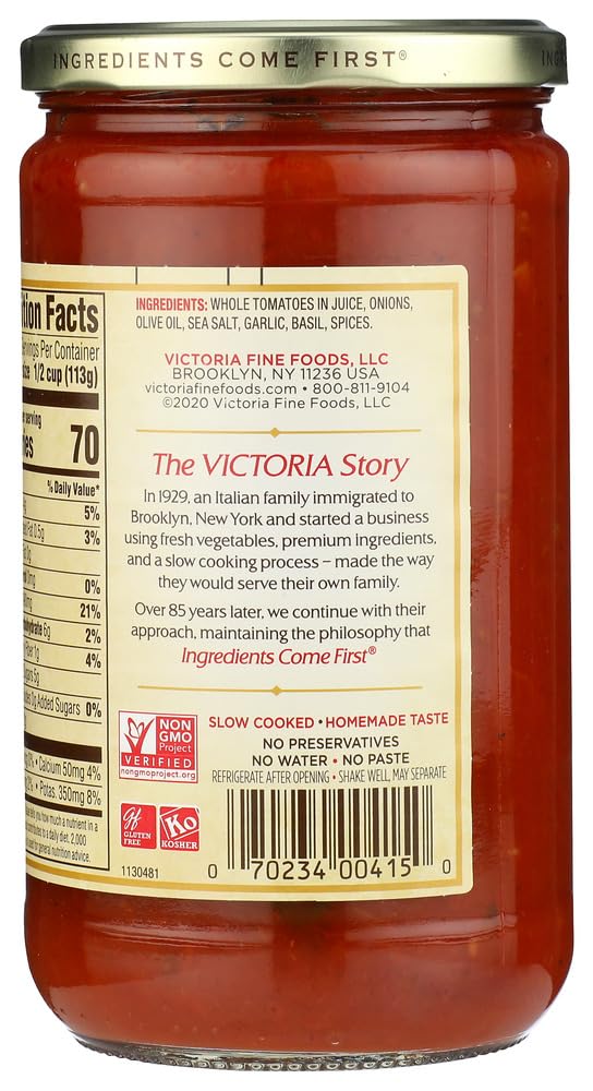 Victoria Marinara Sauce, 24 Ounce