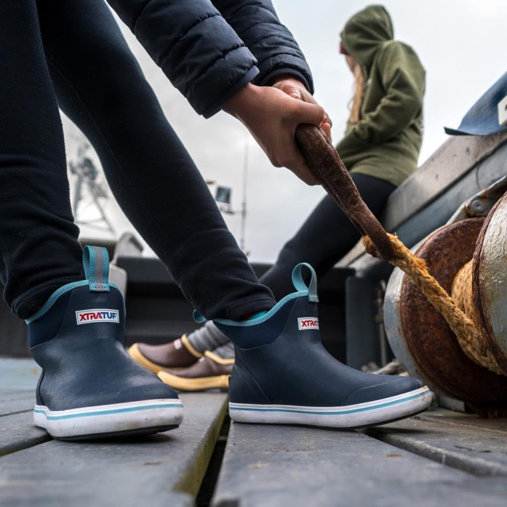 Xtratuf womens Durable Waterproof Breathable Slip-resistant 6 Inch Ankle Deck Boots