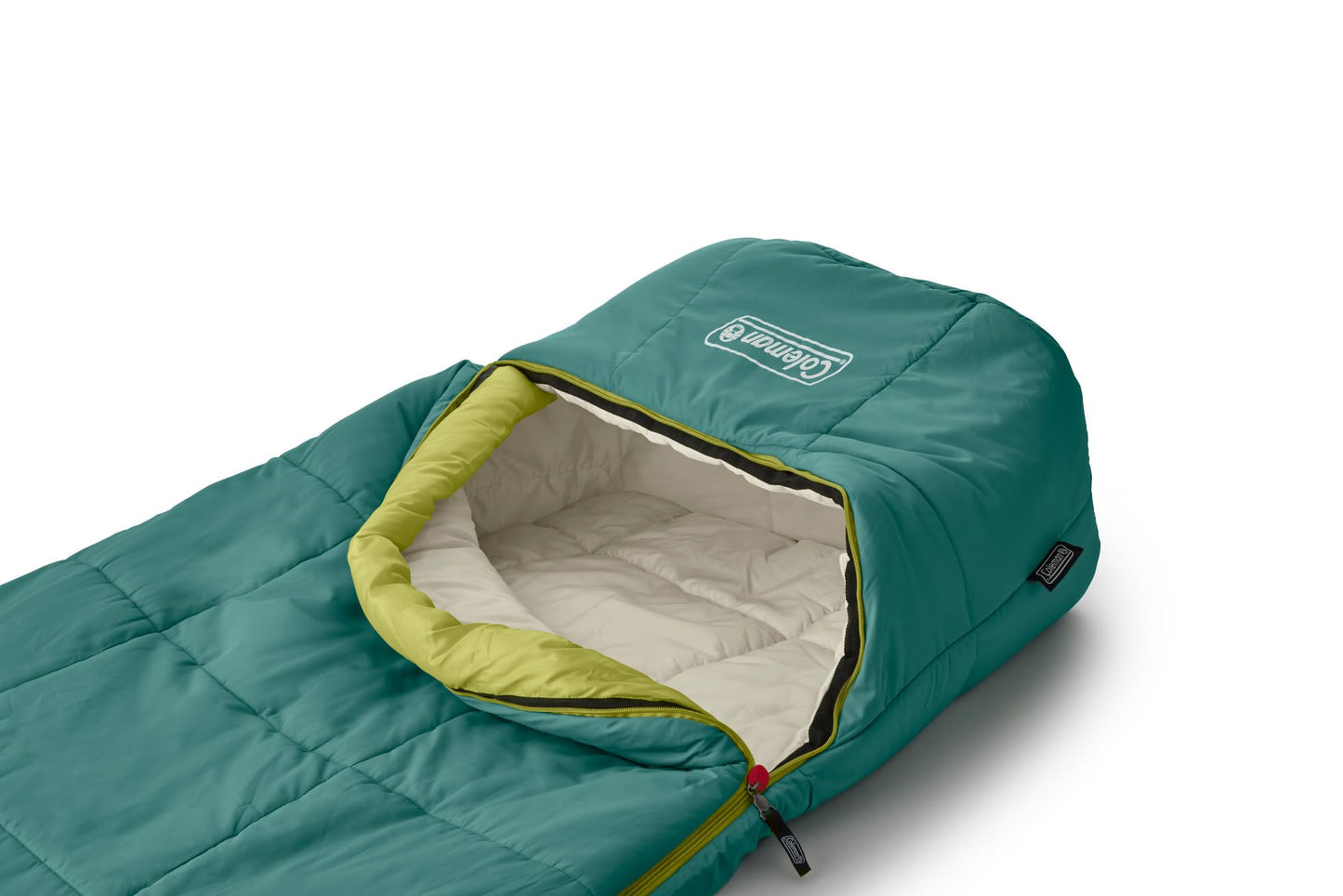 Coleman Big Bay 0/20/40°F Cold-Weather Sleeping Bag, Adult Mummy Sleeping Bag with Headrest, Foot Ventilation, & Storage Sack, Big & Tall Options