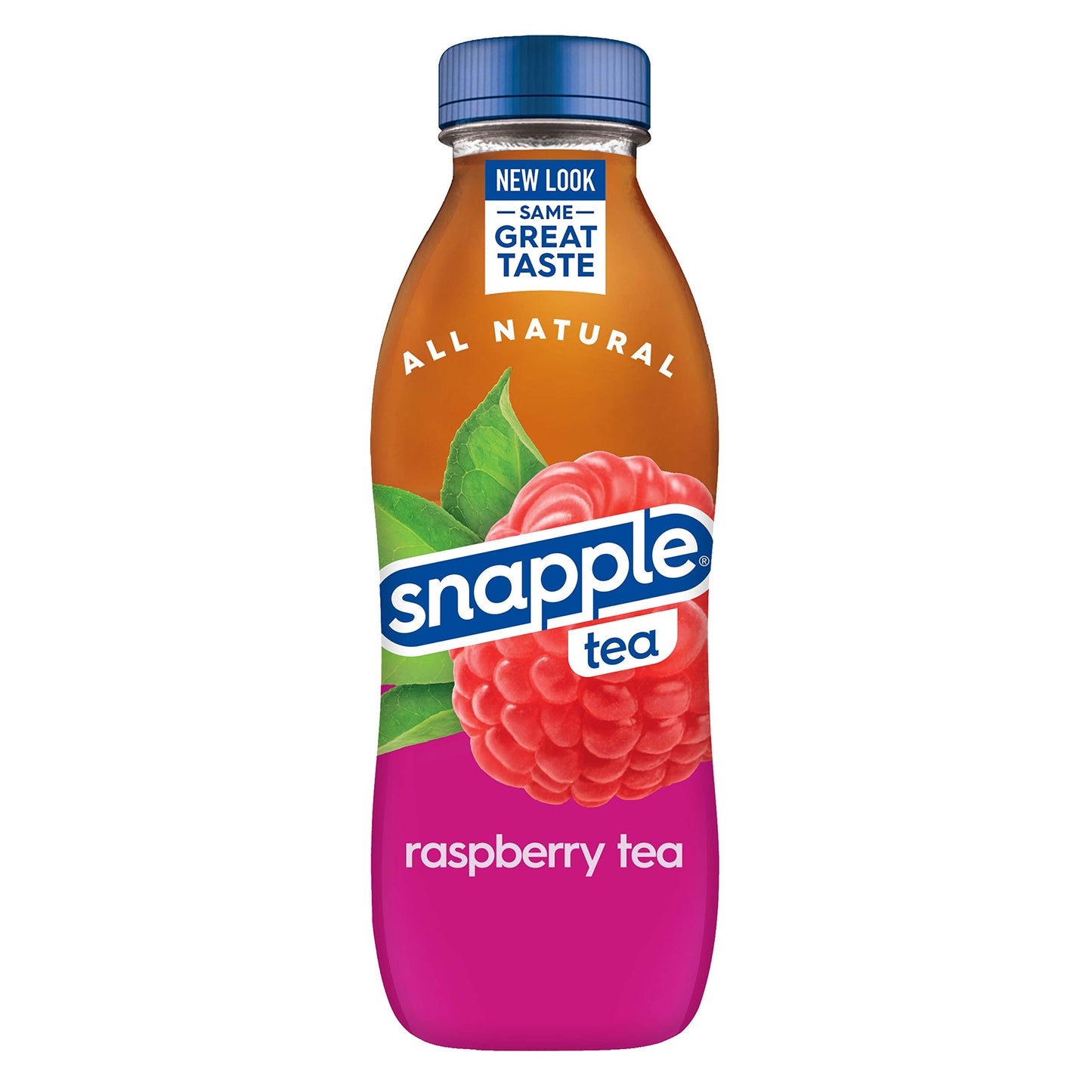 Snapple Zero Sugar Half 'n Half Tea, 16 fl oz recycled plastic bottle, 6 pack