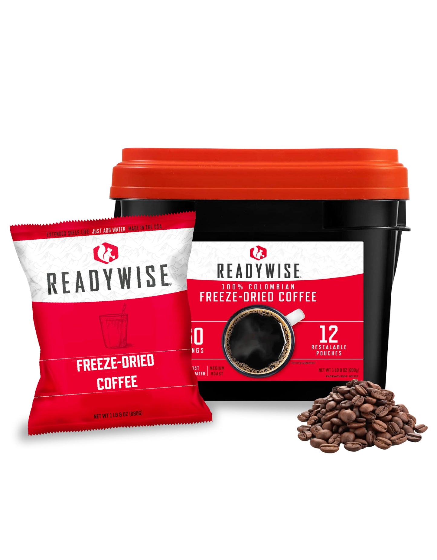 ReadyWise Emergency Food Supply - 120 Servings Favorites Sample Bucket, Survival Food Kit, Freeze Dried Prepper Food & Dehydrated Meals for Camping Essentials & Backpacking, up to 25 Year Shelf Life
