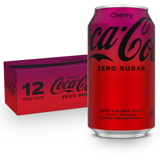 Coca-Cola Cherry Zero Soda, 12 Fl Oz (pack of 12)
