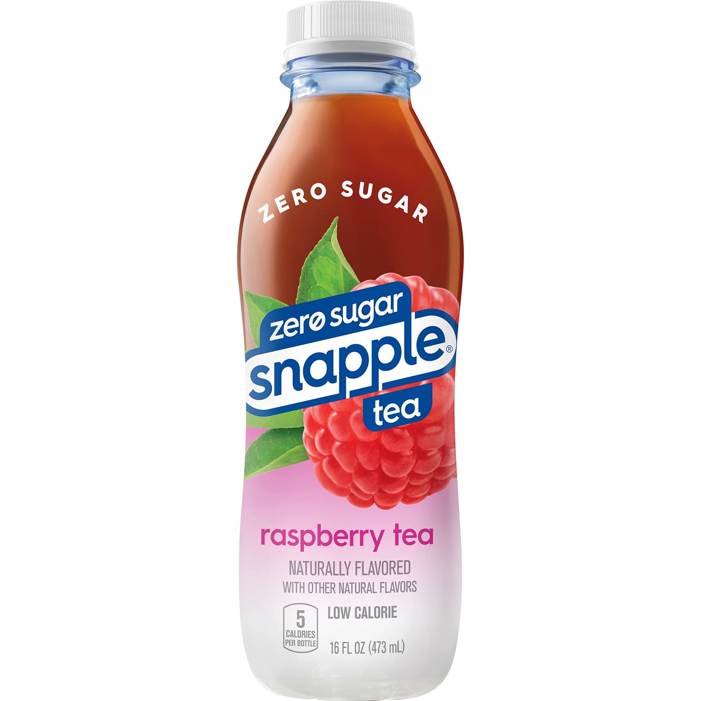 Snapple Zero Sugar Half 'n Half Tea, 16 fl oz recycled plastic bottle, 6 pack