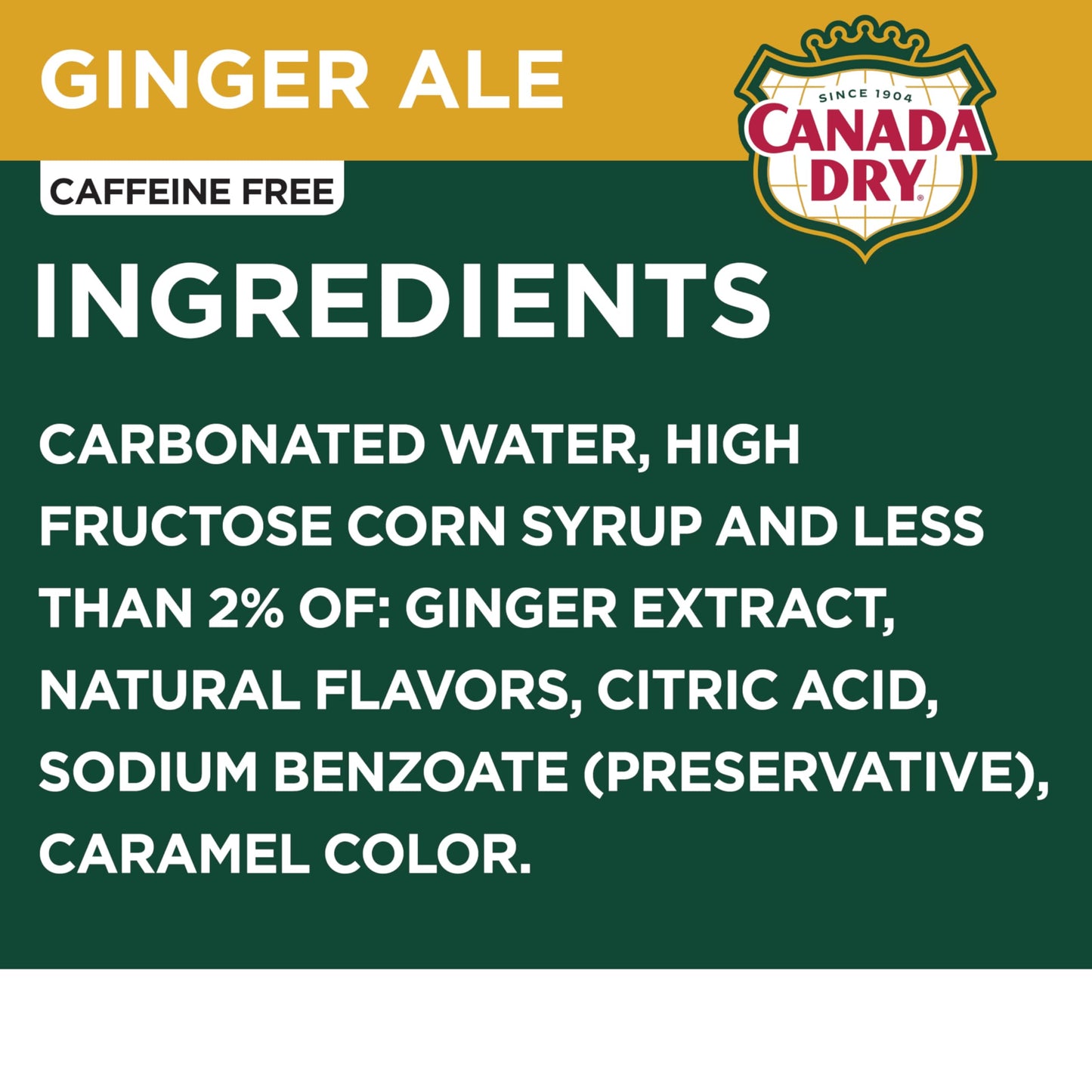 Canada Dry Zero Sugar Ginger Ale Soda, 12 fl oz cans, 12 pack