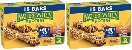 Nature Valley Chewy Protein Granola Bars, Peanut Butter Dark Chocolate, 10 Bars, 14.2 OZ