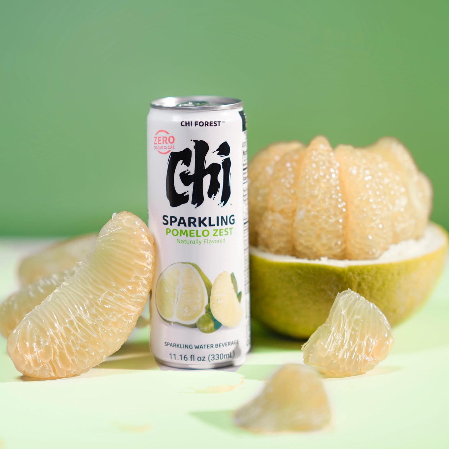 CHI FOREST Sparkling Water Beverage, 4 Flavors Variety Pack, Zero Sugar, 11.16 fl oz Cans (Pack of 24)