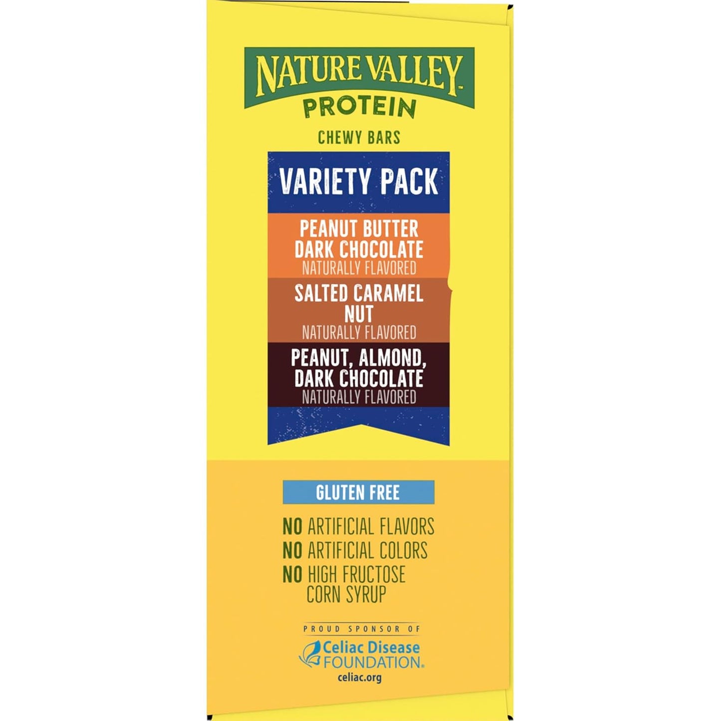 Nature Valley Chewy Protein Granola Bars, Peanut Butter Dark Chocolate, 10 Bars, 14.2 OZ