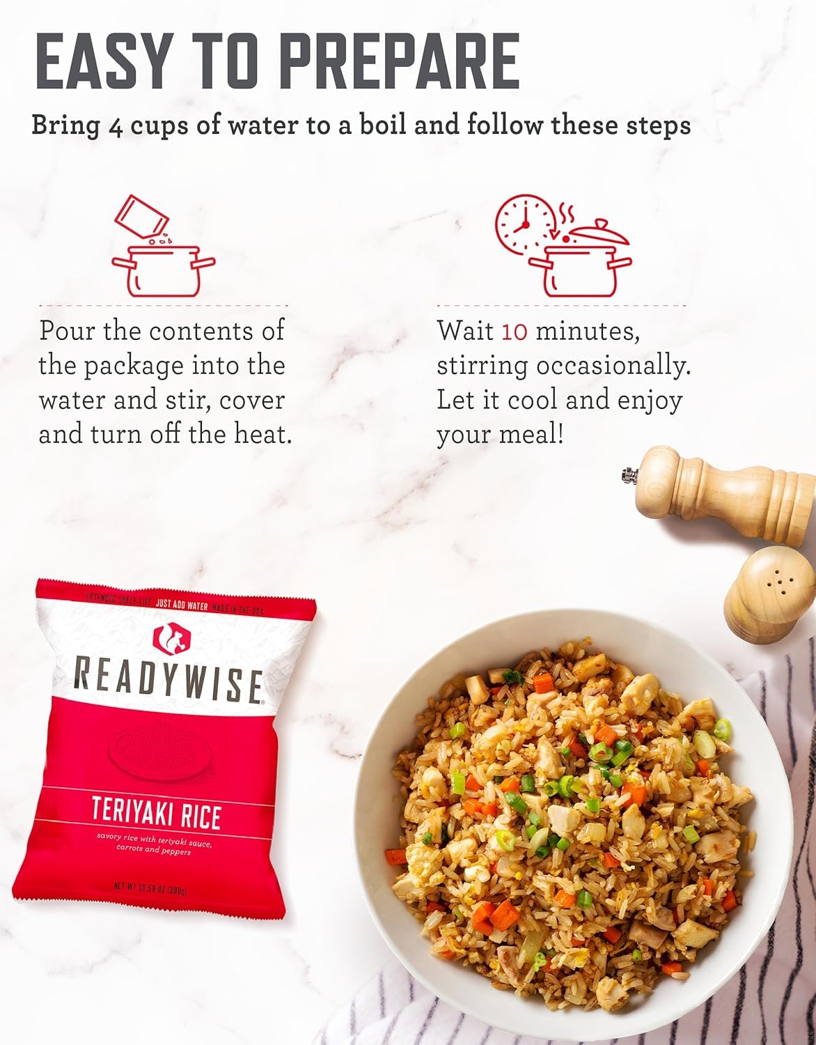 ReadyWise Emergency Food Supply - 120 Servings Favorites Sample Bucket, Survival Food Kit, Freeze Dried Prepper Food & Dehydrated Meals for Camping Essentials & Backpacking, up to 25 Year Shelf Life