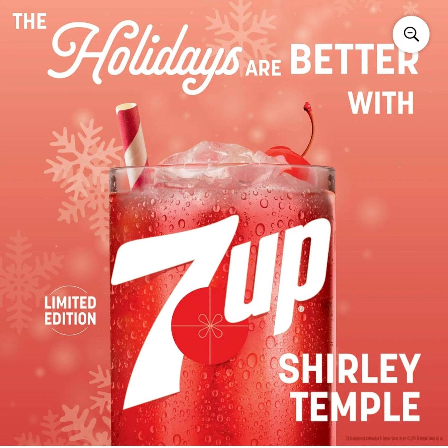7Up Zero Sugar Shirley Temple 12 pack of Cans 12 Fl Oz Each Can | Pomegranate and Cherry Soda