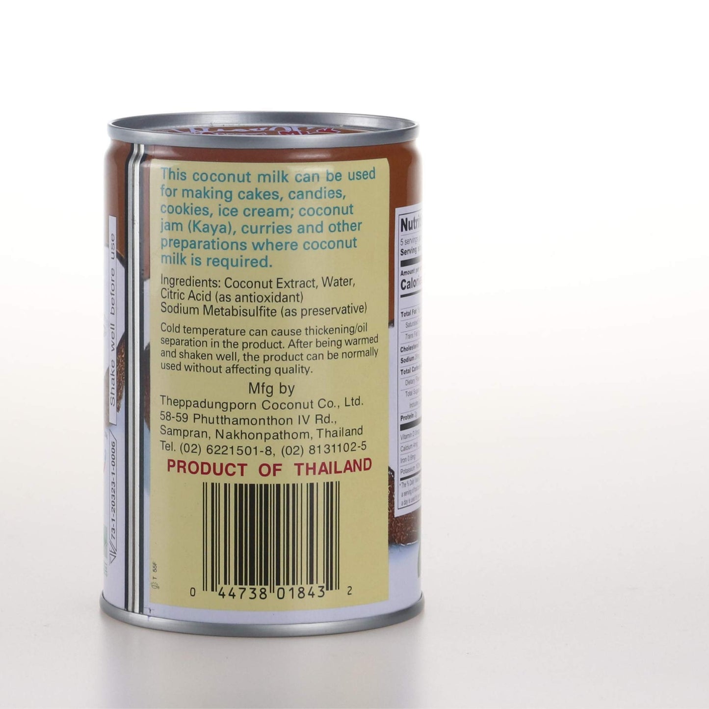 Chaokoh Coconut Milk Unsweetened 6 Pack - Premium, Canned Coconut Milk from Thailand, Lactose Free, Non Dairy Vegan Milk - for Curries, Drinks, Desserts, & More (13.5 oz per Can)