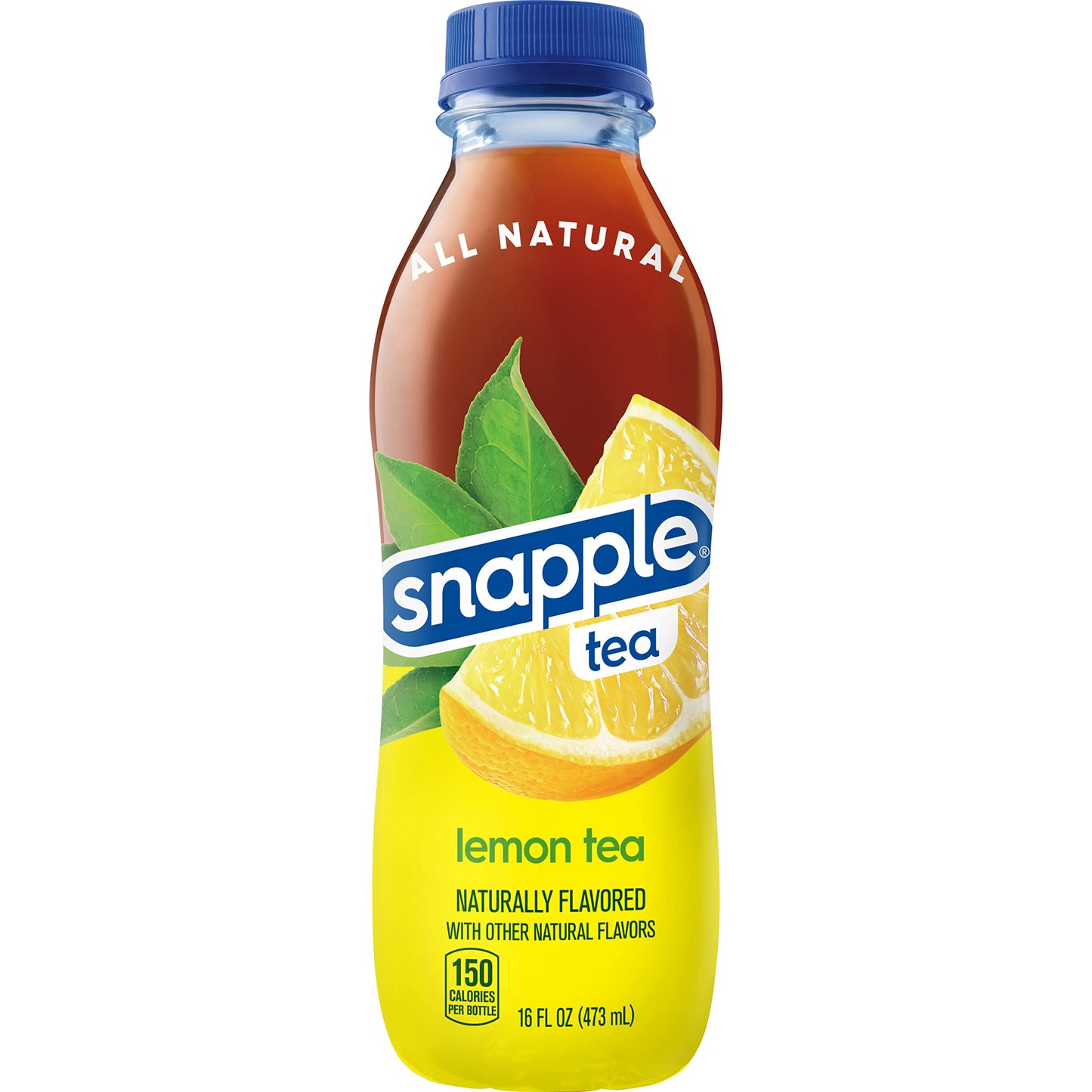 Snapple Zero Sugar Half 'n Half Tea, 16 fl oz recycled plastic bottle, 6 pack