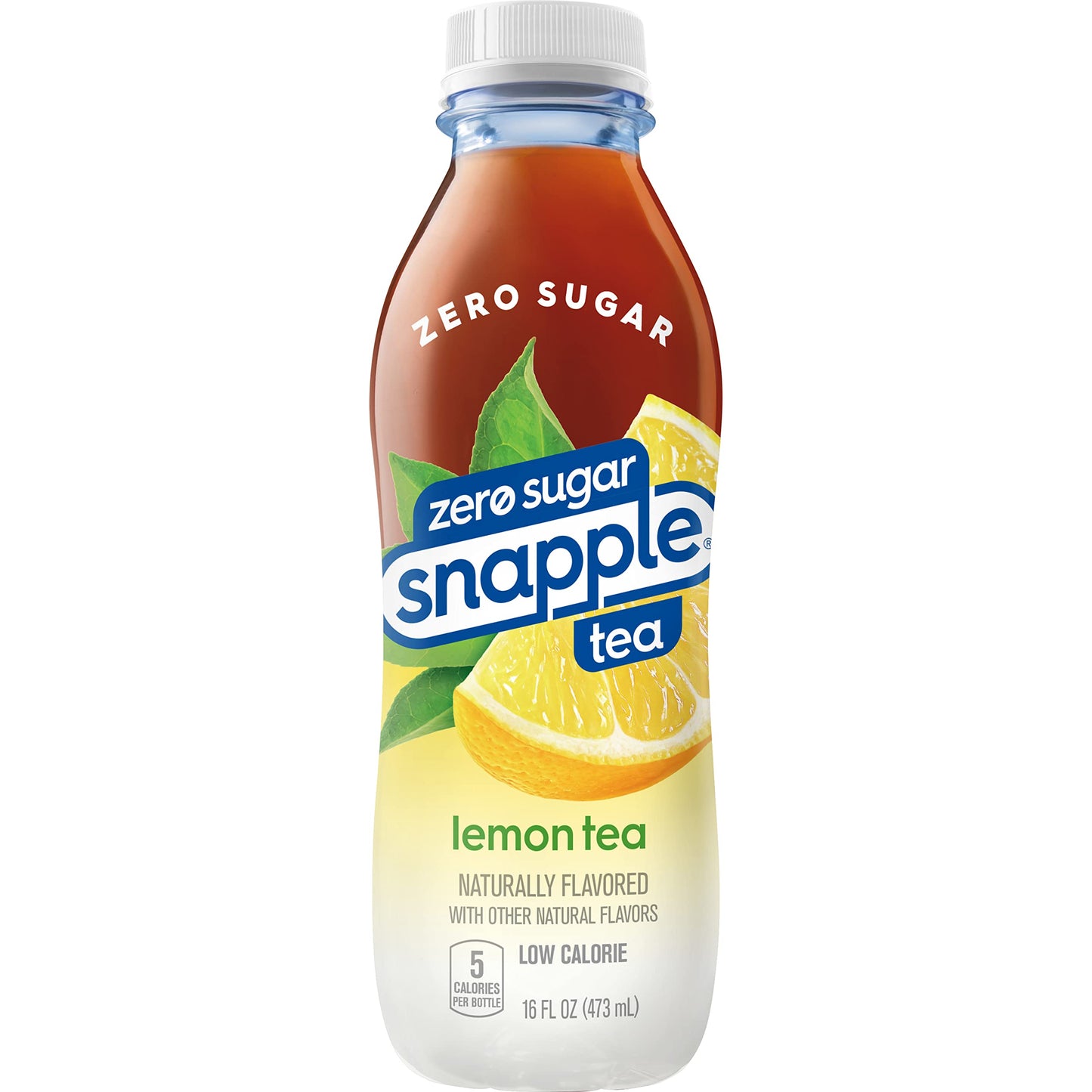 Snapple Zero Sugar Half 'n Half Tea, 16 fl oz recycled plastic bottle, 6 pack