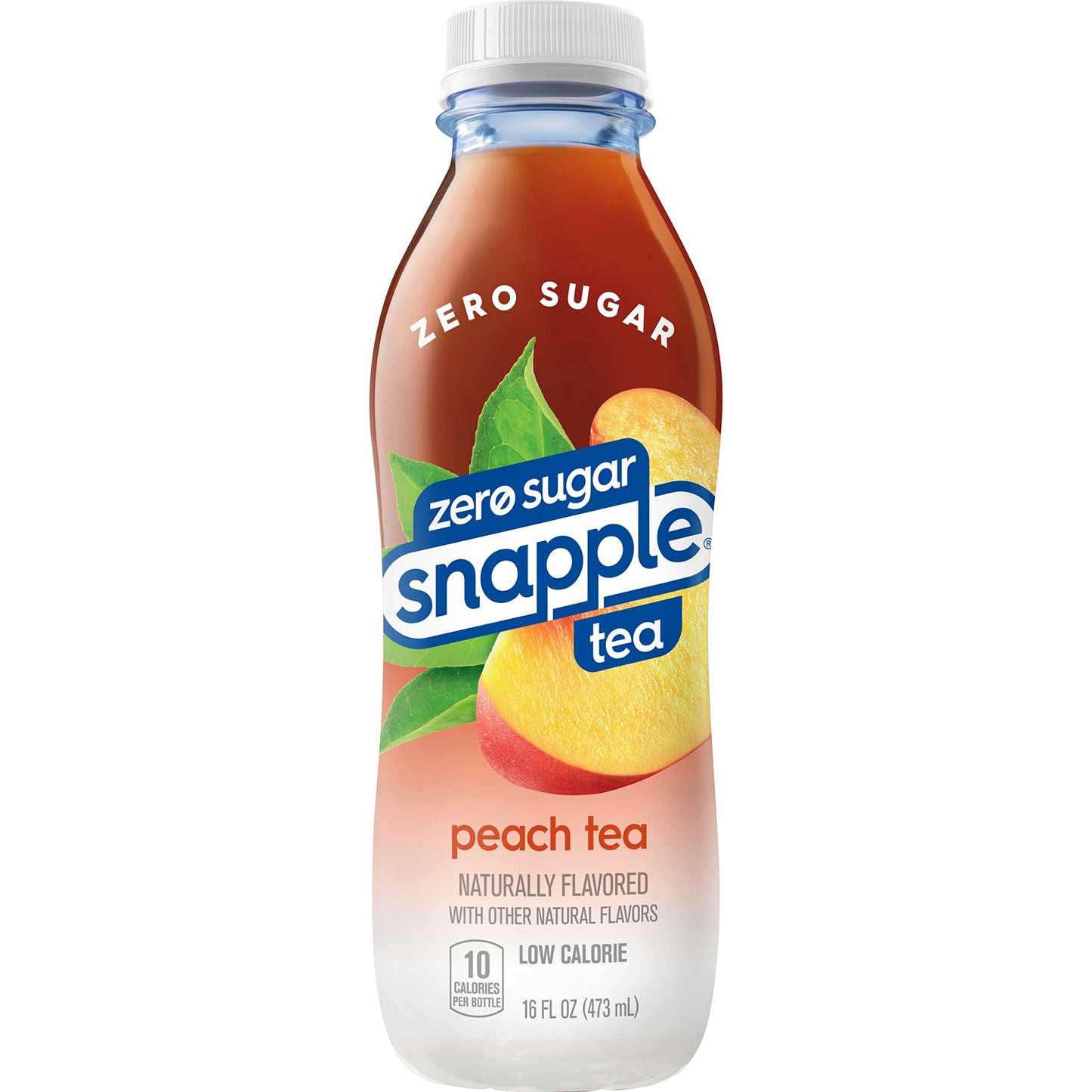 Snapple Zero Sugar Half 'n Half Tea, 16 fl oz recycled plastic bottle, 6 pack