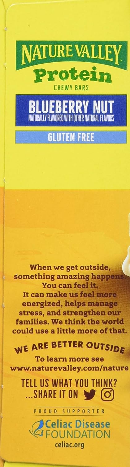 Nature Valley Chewy Protein Granola Bars, Peanut Butter Dark Chocolate, 10 Bars, 14.2 OZ