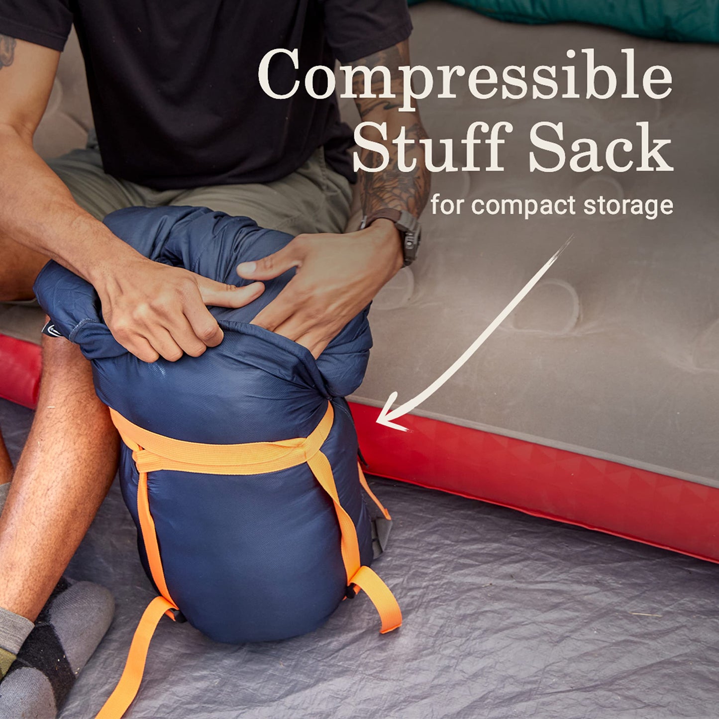 Coleman Big Bay 0/20/40°F Cold-Weather Sleeping Bag, Adult Mummy Sleeping Bag with Headrest, Foot Ventilation, & Storage Sack, Big & Tall Options