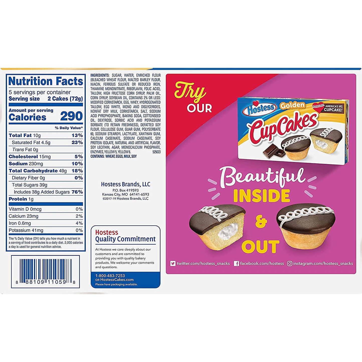 12.7oz Hostess Zingers Iced Vanilla Cake, 10 Piece (Pack of 2)