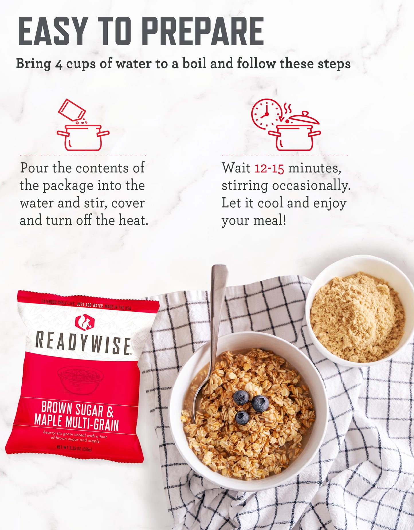 ReadyWise Emergency Food Supply - 120 Servings Favorites Sample Bucket, Survival Food Kit, Freeze Dried Prepper Food & Dehydrated Meals for Camping Essentials & Backpacking, up to 25 Year Shelf Life