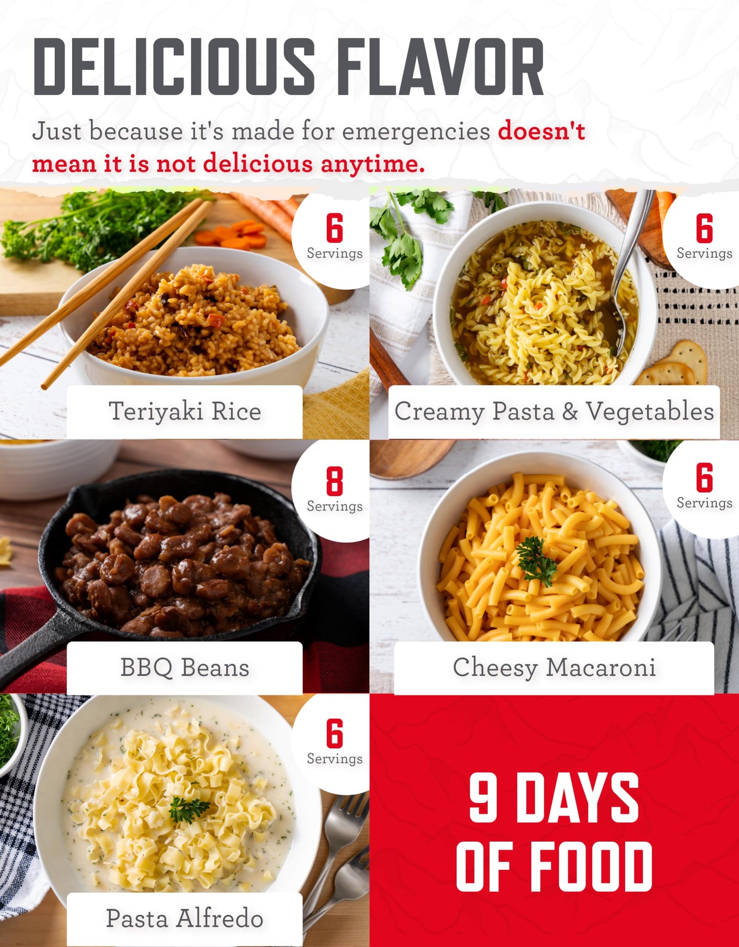 ReadyWise Emergency Food Supply - 120 Servings Favorites Sample Bucket, Survival Food Kit, Freeze Dried Prepper Food & Dehydrated Meals for Camping Essentials & Backpacking, up to 25 Year Shelf Life