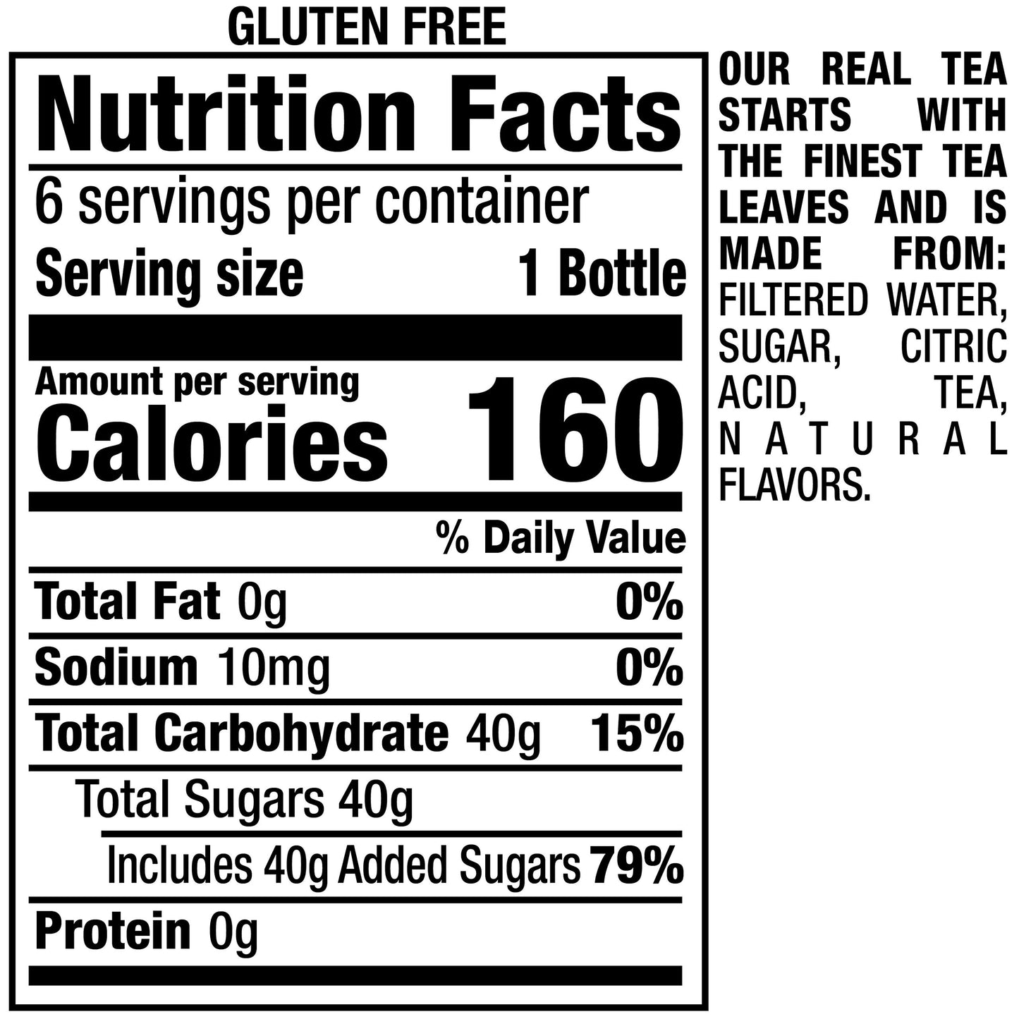 Snapple Zero Sugar Half 'n Half Tea, 16 fl oz recycled plastic bottle, 6 pack