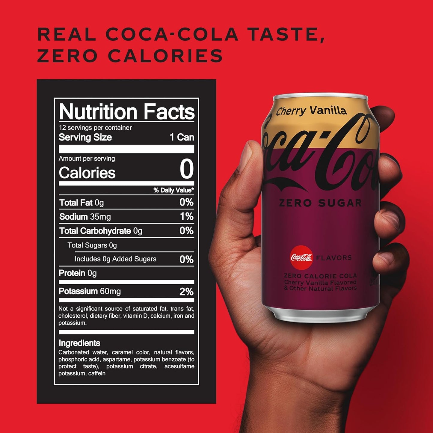 Coca-Cola Cherry Zero Soda, 12 Fl Oz (pack of 12)